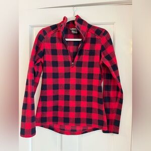 Avalanche | Half Zip Fleece Jacket | Red Buffalo Check